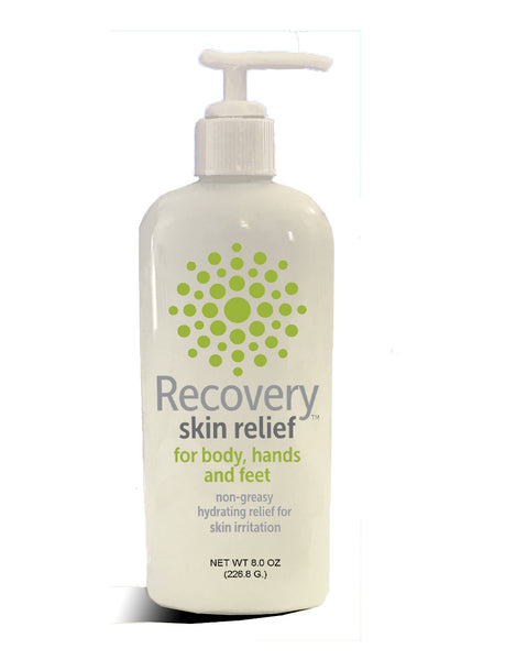 Recovery Skin Relief for Body  & Hands,: 8.0 ounce Pump Bottle